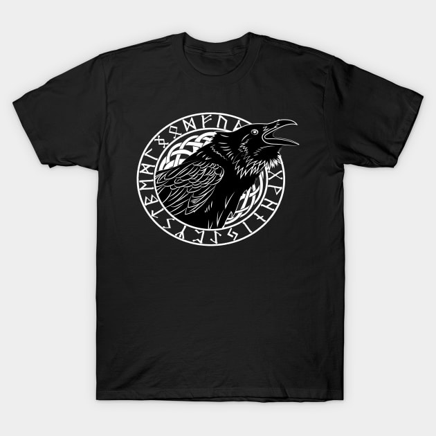 Odins Raven, Huginn or Munnin T-Shirt by Pardus.Shirts